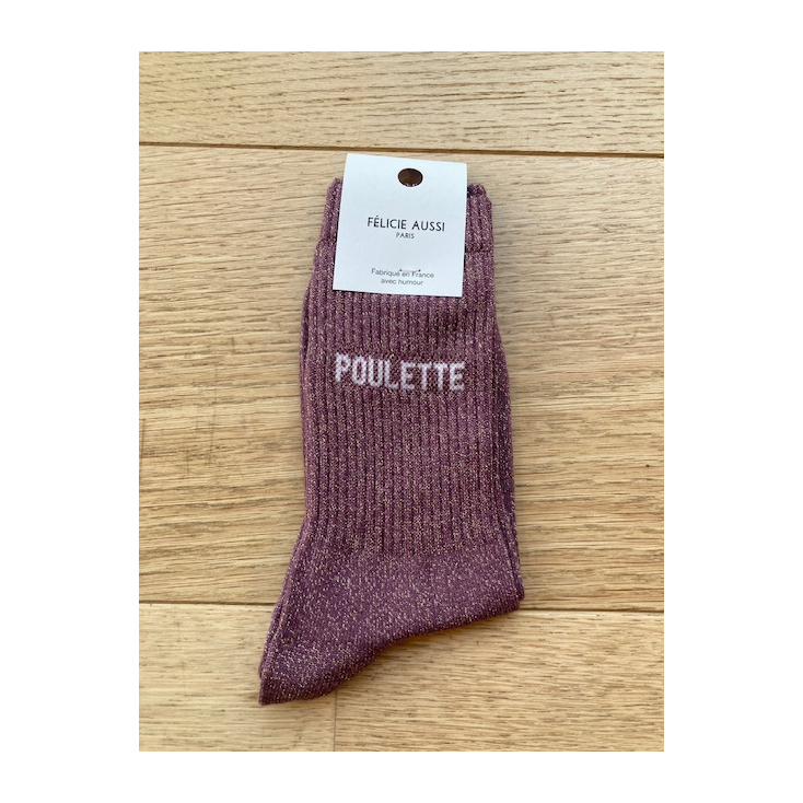 Chaussettes - Poulette - raisin paillettes - 36/40