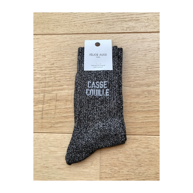 Chaussettes - Casse couille - noir paillettes - 36/40