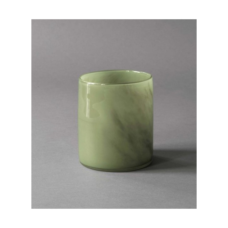 Lyric candle holder medium- olive green