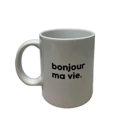 Tasse Bonjour ma vie