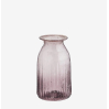 Vase en verre recyclé - mauve - EV-3809