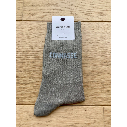 Chaussettes - Connasse - gris paillettes - 36/40