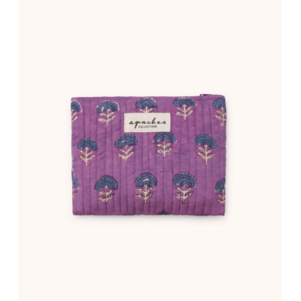 Mini pochette Mana - Florets - Fuchsia