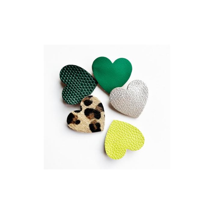 Broche - Heart - Léopard