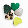 Broche - Heart - Vert Prairie