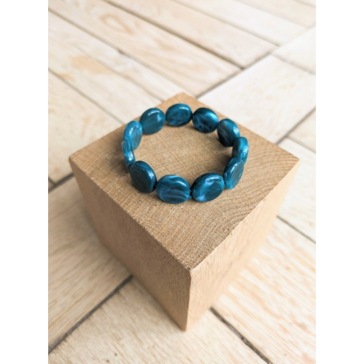 Bracelet Tabatha - bleu canard