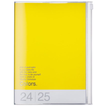 Agenda Colors A6 2024-2025 - Yellow