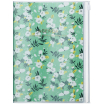 Agenda Flower Pattern A5 2024-2025 - Green