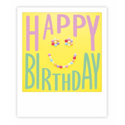 Carte postale - happy birthday smiley - ZG1549EN