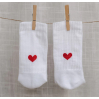 Chaussettes 35/38 - coeur rouge