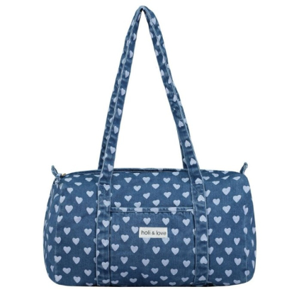 Weekend Bag - Heart denim