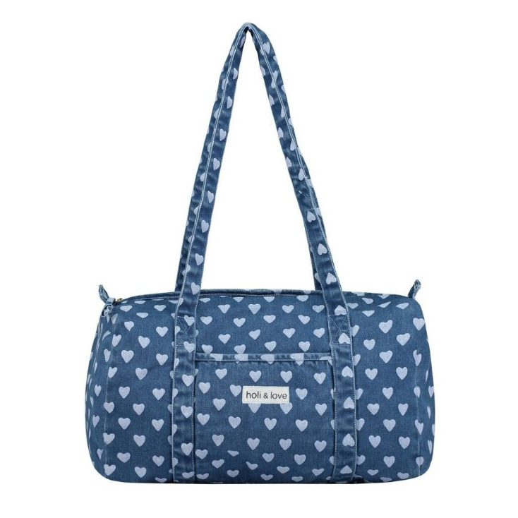 Weekend Bag - Heart denim