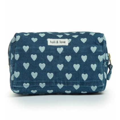 Grande trousse - Denim heart