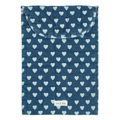 Housse d'ordinateur - Denim heart