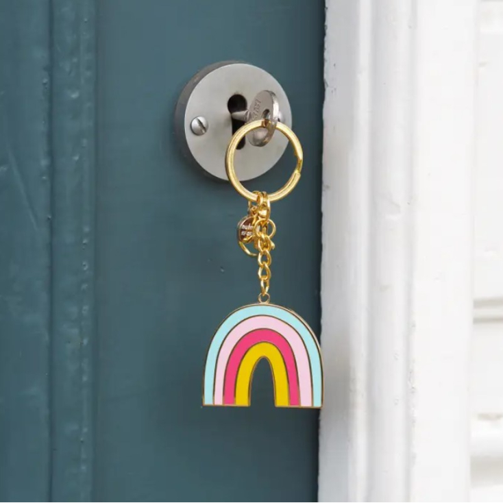 Porte-clés émaillé - Rockin' Rainbow