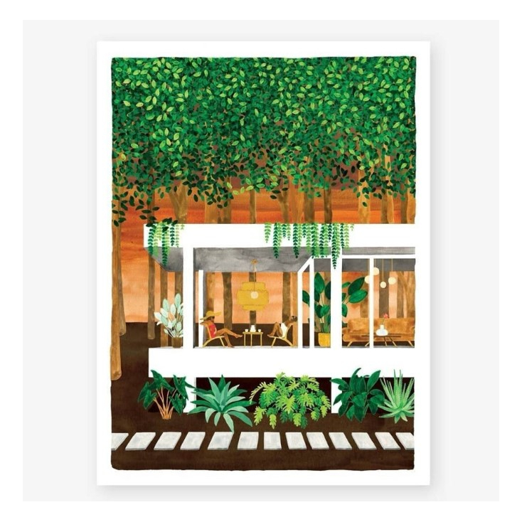 Affiche décorative - Medium - House in the woods - 30x40 cm