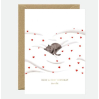 Carte A6 avec enveloppe - Gold Cosy Cat