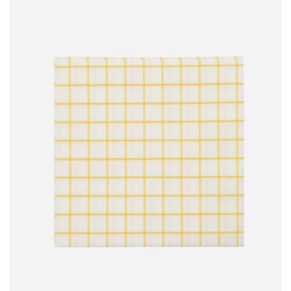 Napkins - Check yellow