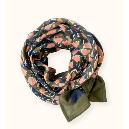 Big Foulard Latika - Tulipe - Kaki