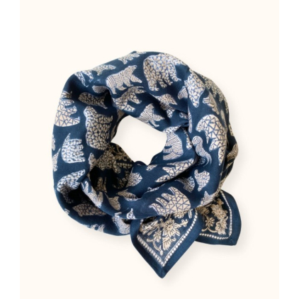 Big Foulard Latika - Ours - orage