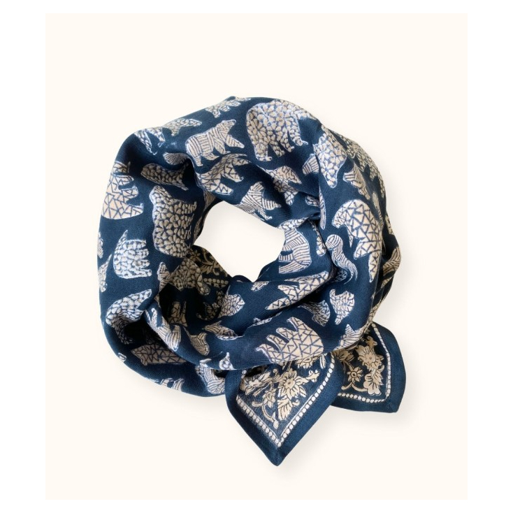 Big Foulard Latika - Ours - orage