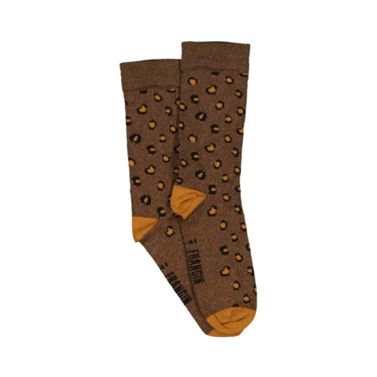 Chaussettes Georgette - Léopard Marron