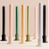 Tube Candleholder - Emerald Green