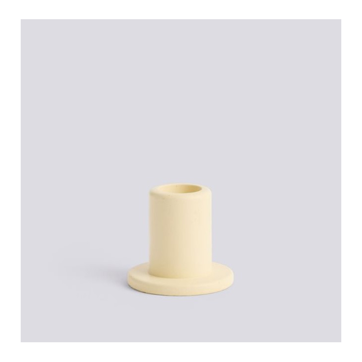 Tube Candleholder - Lime Yellow