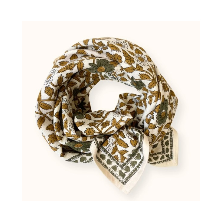 BIG Foulard Latika - Coeur - Macadamia