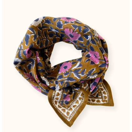 BIG Foulard Latika - Coeur - Tapenade