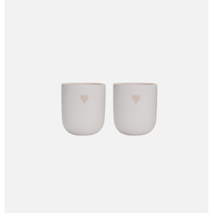 Set de 2 tasses coeur