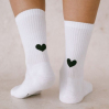 Chaussettes 35/38 - coeur noir