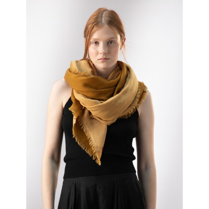 Foulard en laine - Carla - Moutarde