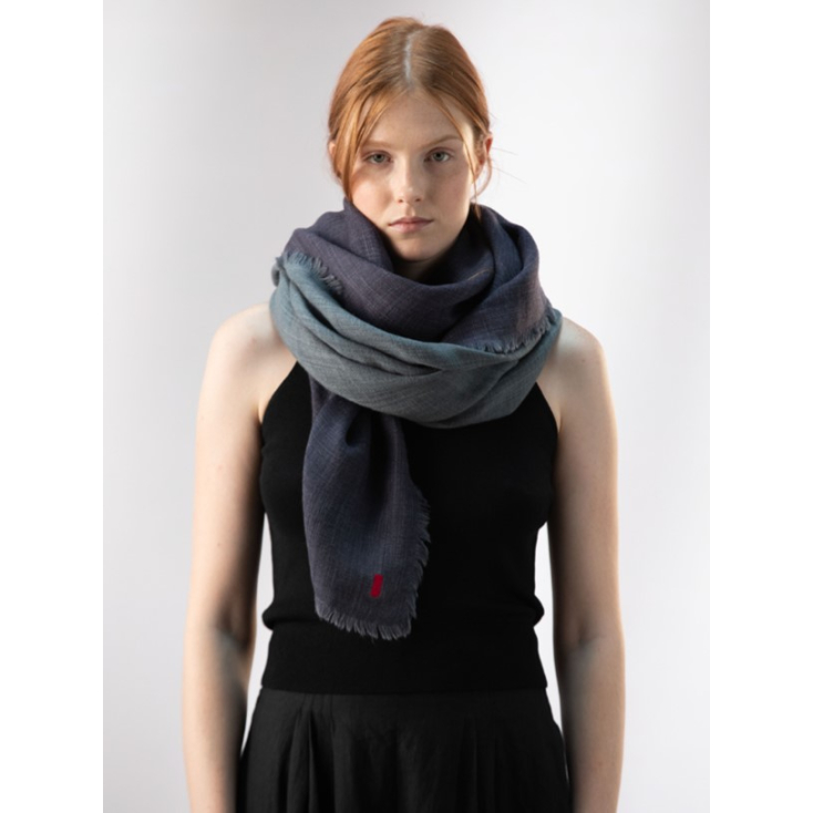 Foulard en laine - Carla - Navy