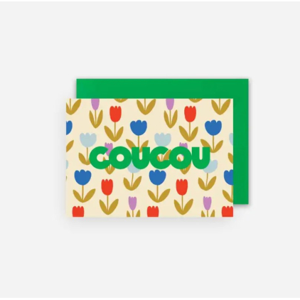 Carte avec enveloppe - Coucou