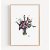 Affiche A4 Violet Flowers