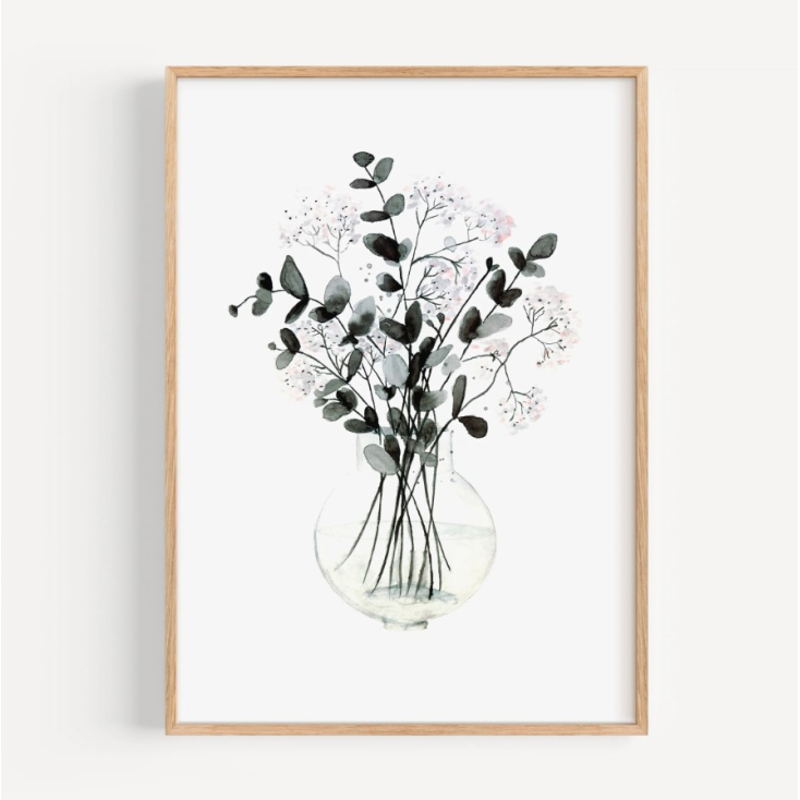 Affiche A4 Violet Flowers