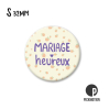 Petit magnet - Mariage heureux - MSQ0468FR