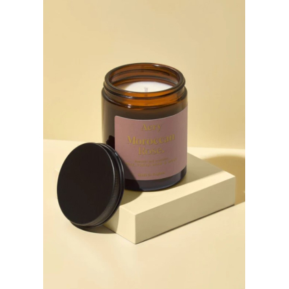 Bougie parfumée - Moroccan Rose - 140g - Rose, tonka & musc