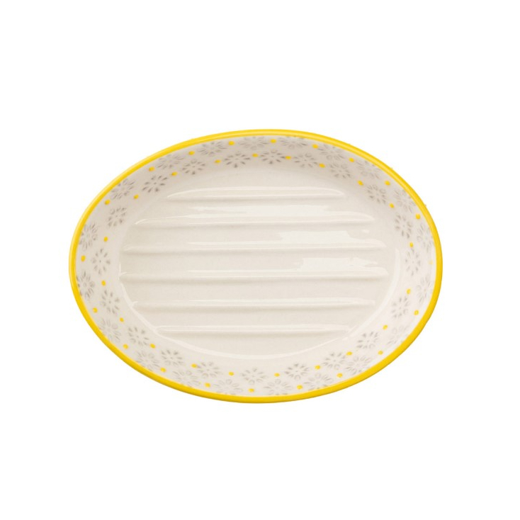 Soap Dish - traditional - jaune - POR703