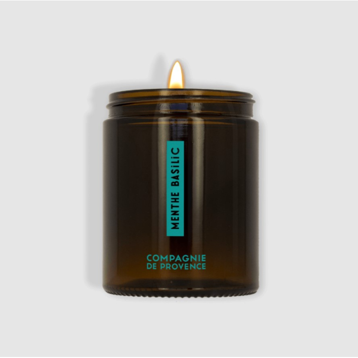 Bougie Parfumée Énergisante - Menthe Basilic - 150G