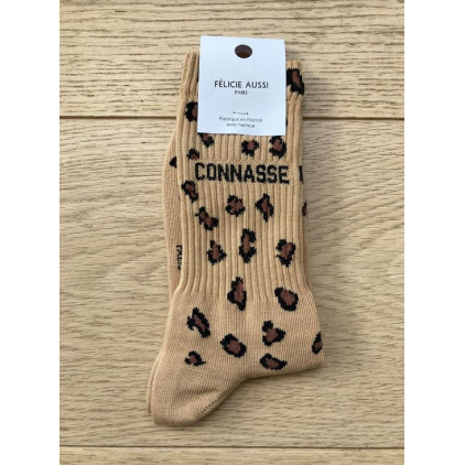 Chaussettes - Connasse - léopard sable - 36/40