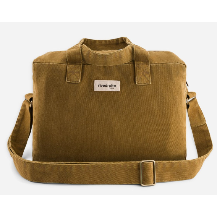 Sauval - Le city bag en coton recyclé - Brown Leaf - Automne 2024