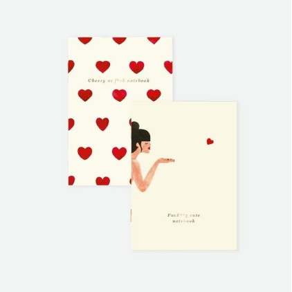 Duo de cartes de poche - Bisou