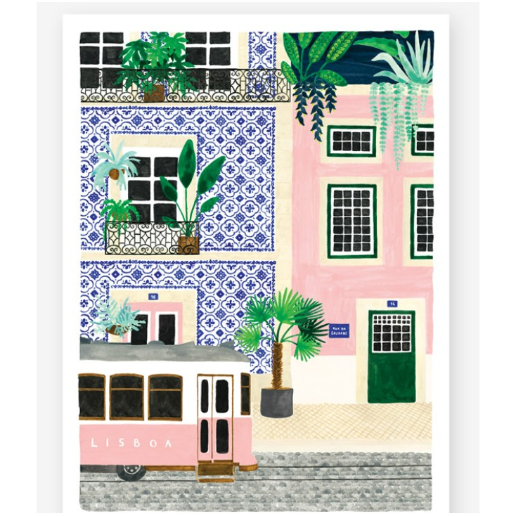 Affiche décorative - Small - Lisboa - 18x24 cm