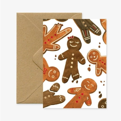 Carte A6 avec enveloppe - Xmas cutty cookies