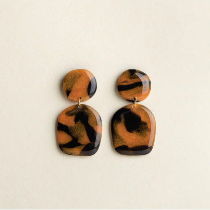 Boucles d'oreilles - Nina - Tortoise Amber