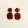 Boucles d'oreilles - Nina - Burgundy