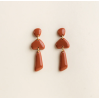 Boucles d'oreilles - Luna - Caramel