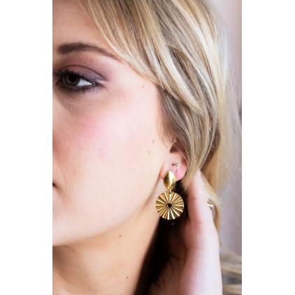 Boucles d'oreille - Brune